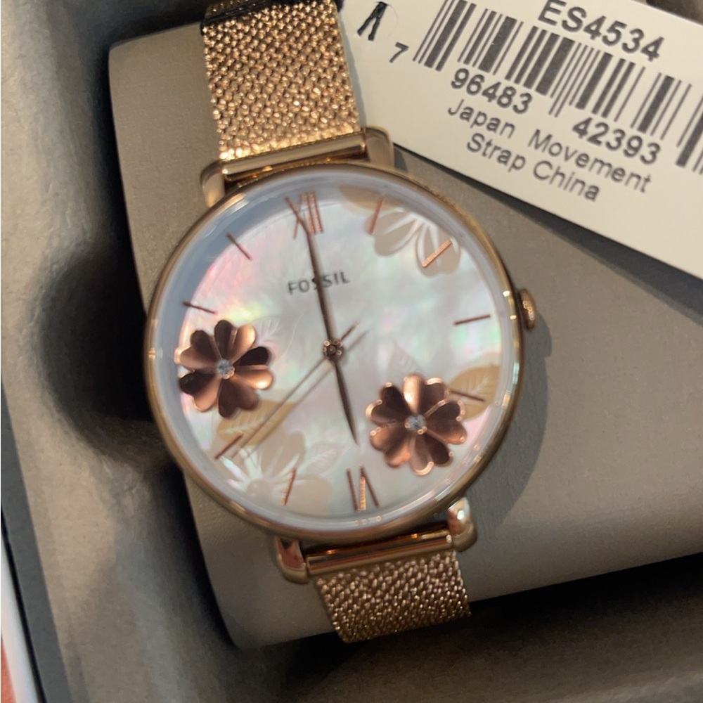 Fossil Jacqueline Rose Gold watch